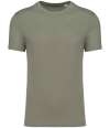 SP325 Spasso Unisex Organic Cotton Linen Blend T-Shirt almond green colour image